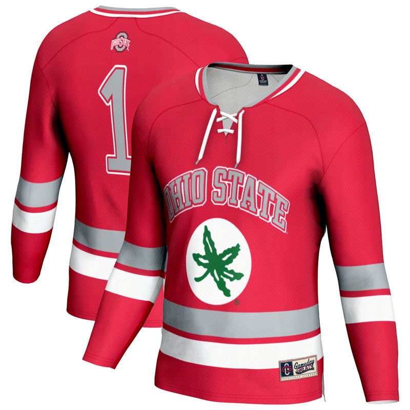 Ohio State Buckeyes GameDay Greats Lightweight Hockey Fashion Jersey - Scarlet