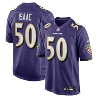 Baltimore Ravens Adisa Isaac Nike Purple Team Game Jersey