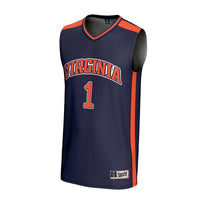 #1 Virginia Cavaliers GameDay Greats Lightweight Basketball Fashion Jersey - Navy