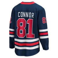 Winnipeg Jets Kyle Connor Fanatics Navy Alternate Breakaway Jersey