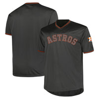Houston Astros Profile Charcoal Big & Tall Pop Fashion Jersey