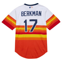 Houston Astros Lance Berkman Mitchell & Ness White 2004 Cooperstown Collection Authentic Throwback Jersey