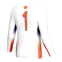 #1 Clemson Tigers GameDay Greats Lightweight Volleyball Jersey - White