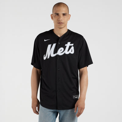 New York Mets Francisco Lindor Nike Black Replica Player Jersey