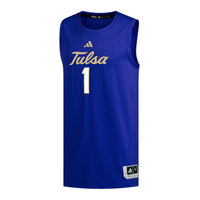 #1 Tulsa Golden Hurricane adidas Replica Basketball Jersey - Royal