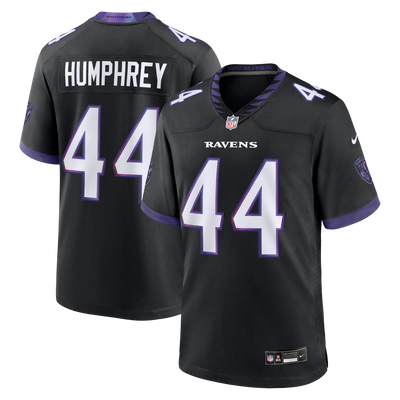 Baltimore Ravens Marlon Humphrey Nike Black Alternate Game Jersey