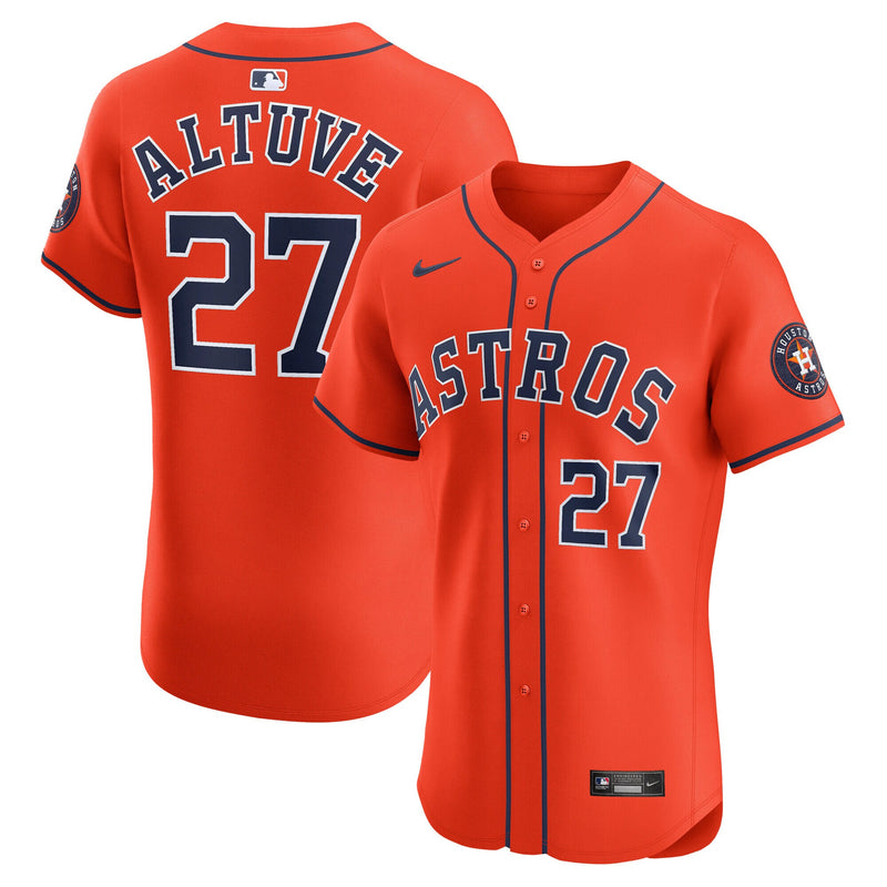 Houston Astros Jose Altuve Nike Orange Alternate Elite Player Jersey