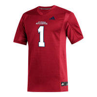 #1 Florida Atlantic Owls adidas Replica Football Jersey - Red