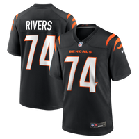 Cincinnati Bengals Jalen Rivers Nike Black Team Game Jersey