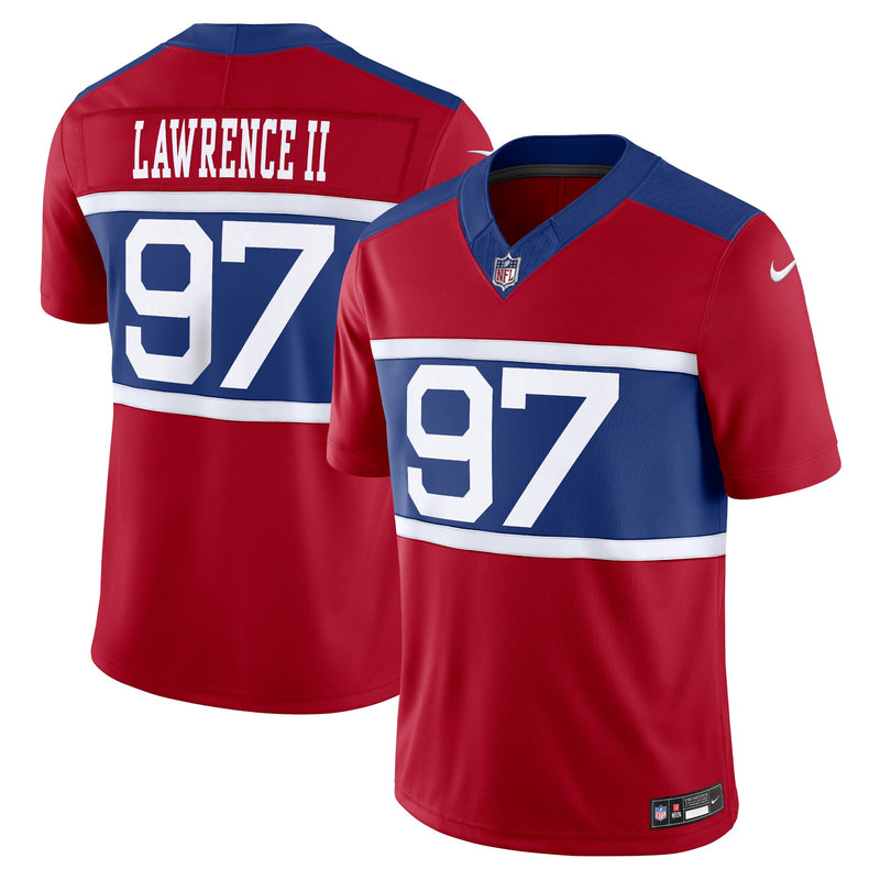 New York Giants Dexter Lawrence II Nike Century Red Alternate Vapor F.U.S.E. Limited Jersey