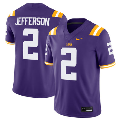 Justin Jefferson LSU Tigers Nike Player Game Jersey - Purple