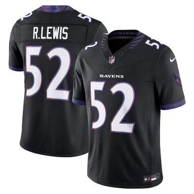 Baltimore Ravens Ray Lewis Nike Black Alternate Vapor F.U.S.E. Stitched Retired Player Limited Jersey