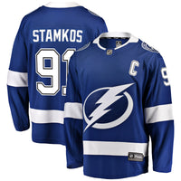Tampa Bay Lightning Steven Stamkos Fanatics Blue Breakaway Player Jersey