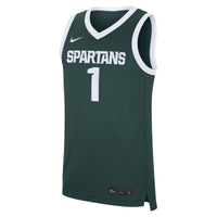 #1 Michigan State Spartans Nike Road Replica Jersey - Green