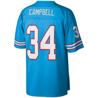 Houston Oilers Earl Campbell Mitchell & Ness Light Blue Legacy Replica Jersey