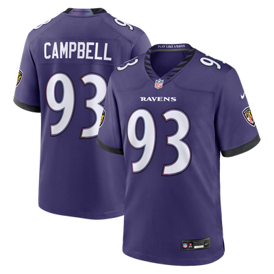 Baltimore Ravens Calais Campbell Nike Purple Team Game Jersey