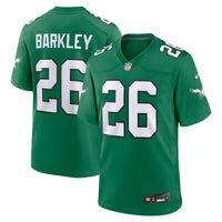 Philadelphia Eagles Saquon Barkley Nike Kelly Green Alternate Game Jersey