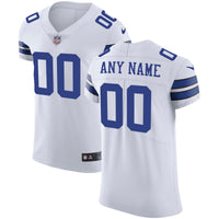 Dallas Cowboys Nike White Vapor Untouchable Custom Elite Jersey