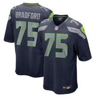 Seattle Seahawks Anthony Bradford Nike College Navy Game Jersey