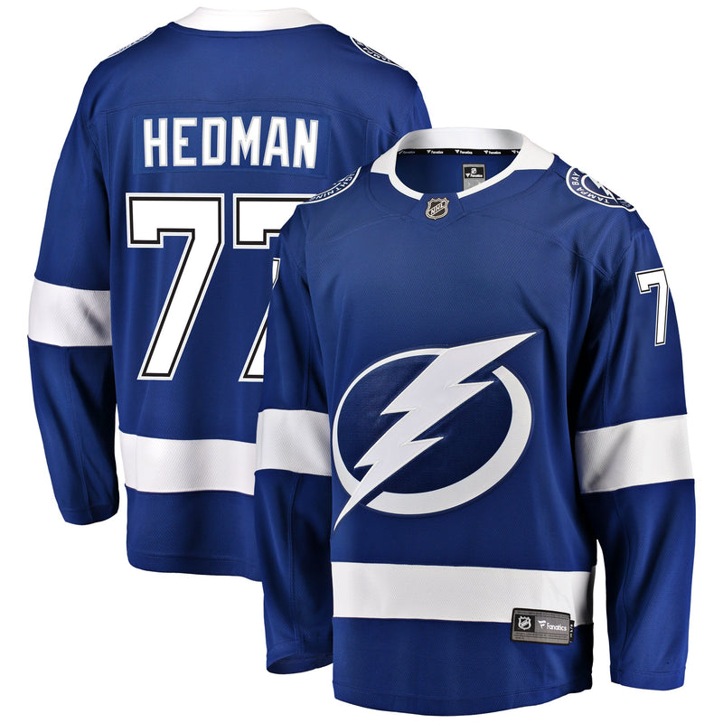 Tampa Bay Lightning Victor Hedman Fanatics Blue Breakaway Jersey