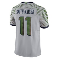 Seattle Seahawks Jaxon Smith-Njigba Nike Wolf Gray 2025 Rivalries Collection Stitched Limited Jersey