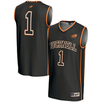 #1 Bucknell Bison GameDay Greats Lightweight Basketball Fashion Jersey - Black