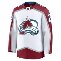 Colorado Avalanche Nathan MacKinnon Fanatics White Away Premium Jersey
