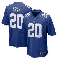 New York Giants Eric Gray Nike Royal Team Game Jersey