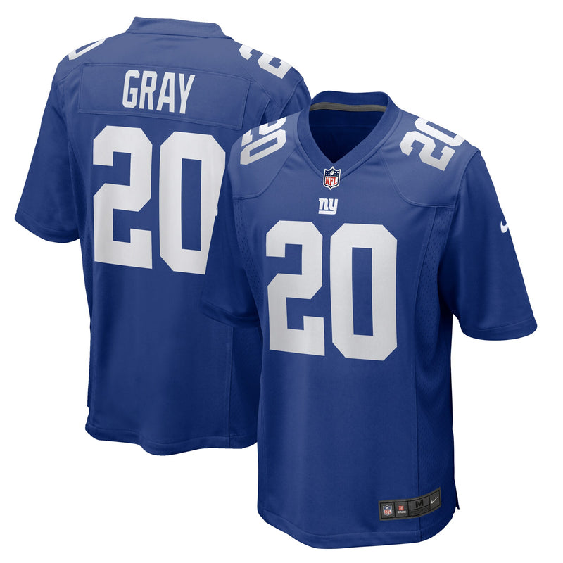 New York Giants Eric Gray Nike Royal Team Game Jersey