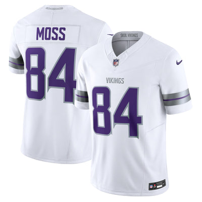 Minnesota Vikings Randy Moss Nike White Alternate Vapor F.U.S.E. Retired Player Limited Jersey