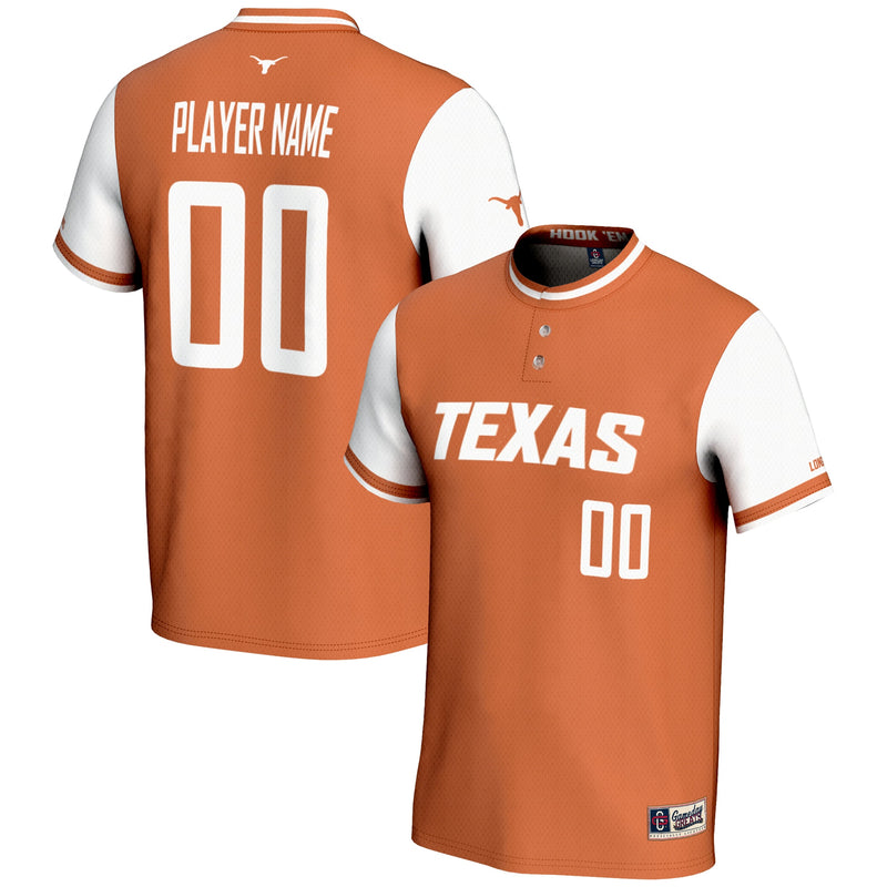 Texas Longhorns GameDay Greats NIL Pick-A-Player Lightweight Softball Jersey - Burnt Orange