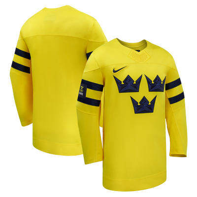 Sweden Hockey Nike Yellow 2026 Away Replica Jersey