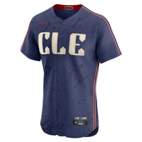 Cleveland Guardians Nike Navy City Connect Elite Jersey