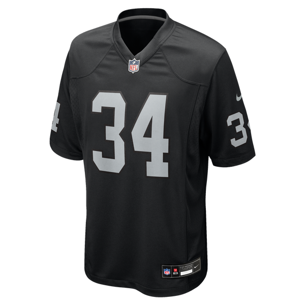 Las Vegas Raiders Bo Jackson Nike Black Game Retired Player Jersey