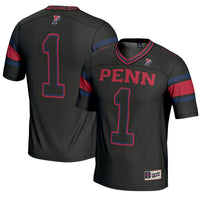 #1 Pennsylvania Quakers GameDay Greats Endzone Football Jersey - Black