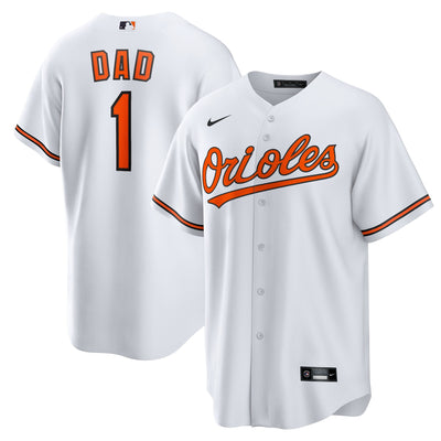 Baltimore Orioles Nike White #1 Dad Home Replica Jersey