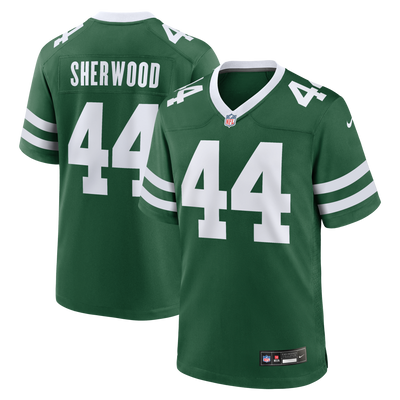 New York Jets Jamien Sherwood Nike Legacy Green Team Game Jersey