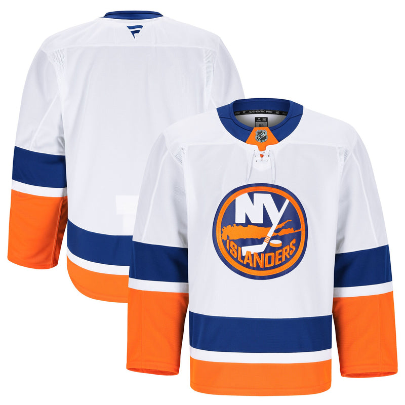 New York Islanders Fanatics White Away Authentic Pro Jersey