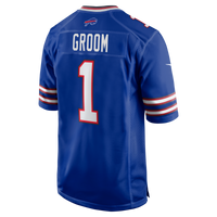 Buffalo Bills Number 1 Groom Nike Royal Game Jersey