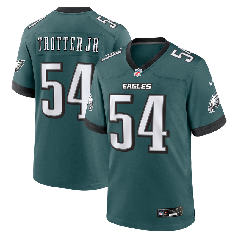 Philadelphia Eagles Jeremiah Trotter Jr. Nike Midnight Green Team Game Jersey