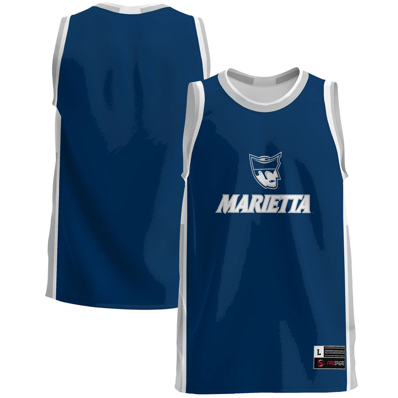 Marietta College Pioneers GameDay Greats Lightweight Basketball Jersey - Navy