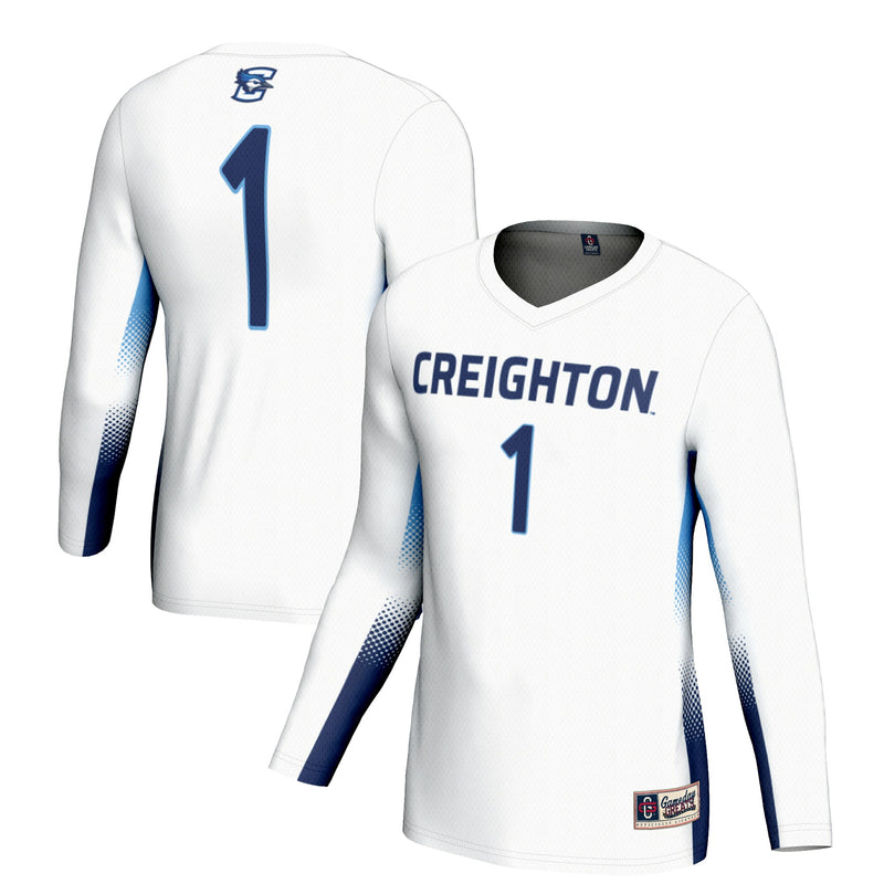 #1 Creighton Bluejays GameDay Greats Lightweight Volleyball Jersey - White