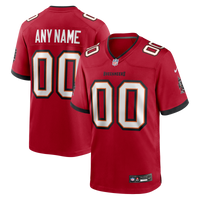 Nike Red Tampa Bay Buccaneers Team Custom Game Jersey