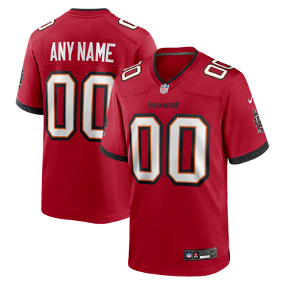 Nike Red Tampa Bay Buccaneers Team Custom Game Jersey