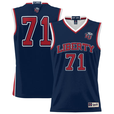 #71 Liberty Flames GameDay Greats Lightweight Basketball Jersey - Navy