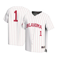 #1 Oklahoma Sooners GameDay Greats Lightweight Baseball Jersey - White