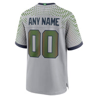 Seattle Seahawks Nike Gray 2025 Rivalries Collection Custom Game Jersey