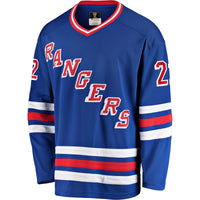 New York Rangers Mike Gartner Fanatics Blue Premier Breakaway Retired Player Jersey