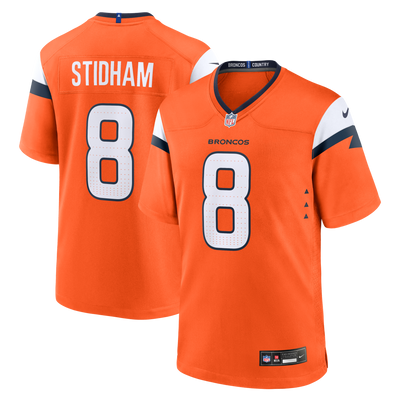 Denver Broncos Jarrett Stidham Nike Orange Team Game Jersey