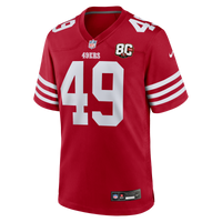 San Francisco 49ers The Faithful Nike Scarlet 80th Anniversary Game Jersey